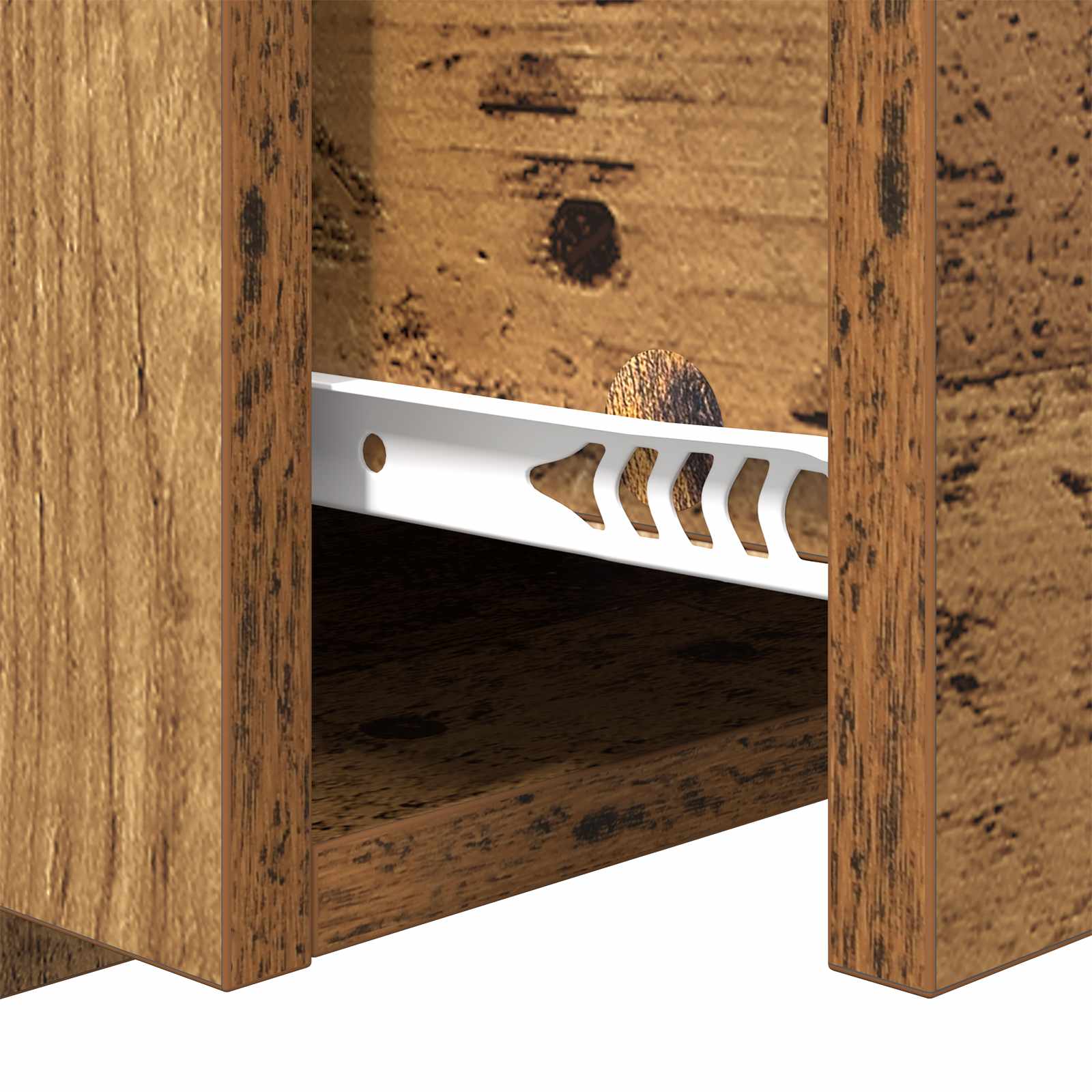 Hoofdbord Met Kast met lade 3 pcs Oud Hout Bewerkt hout is nu te koop bij PeponiXL, paradijselijk wonen!