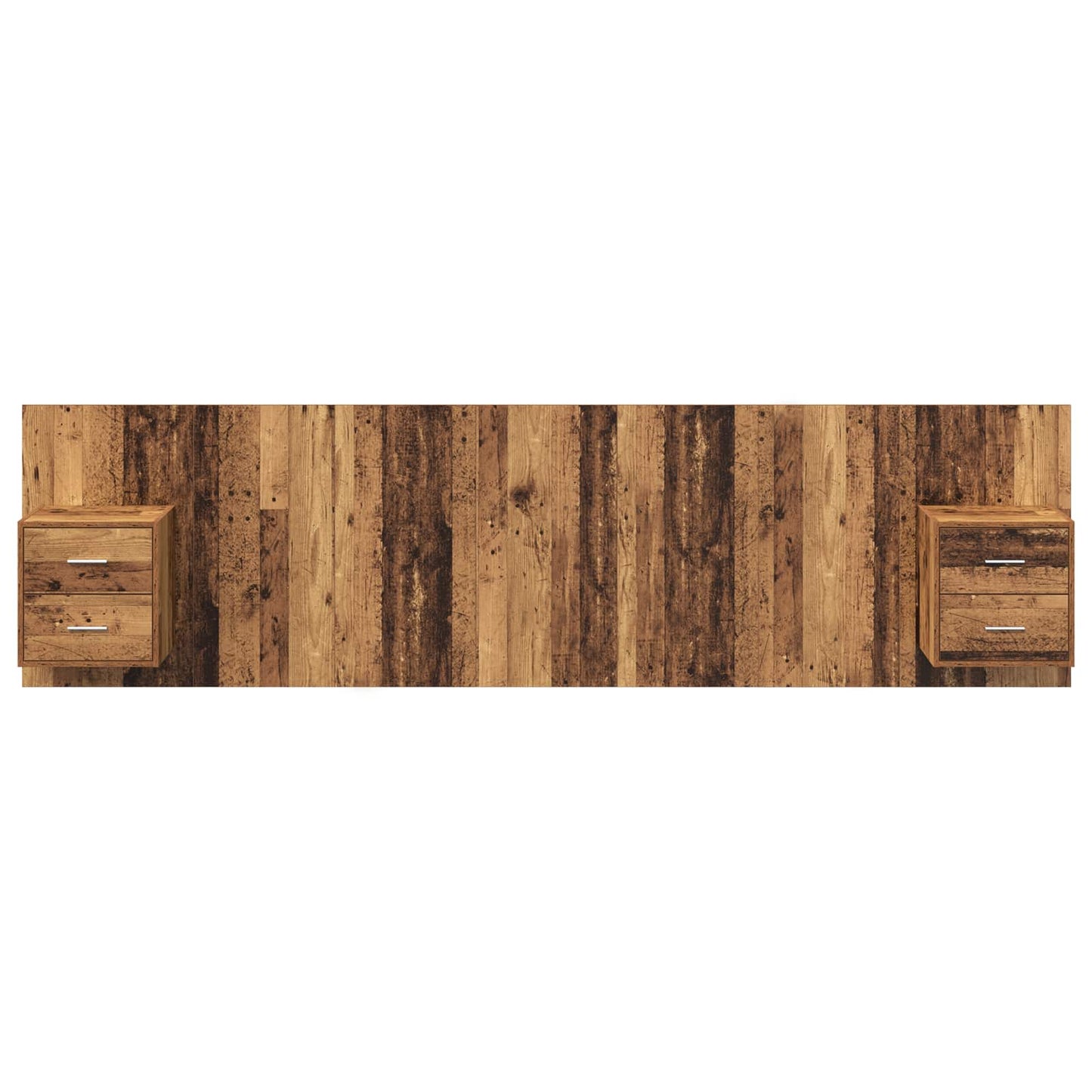 Hoofdbord Met Kast met lade 3 pcs Oud Hout Bewerkt hout is nu te koop bij PeponiXL, paradijselijk wonen!