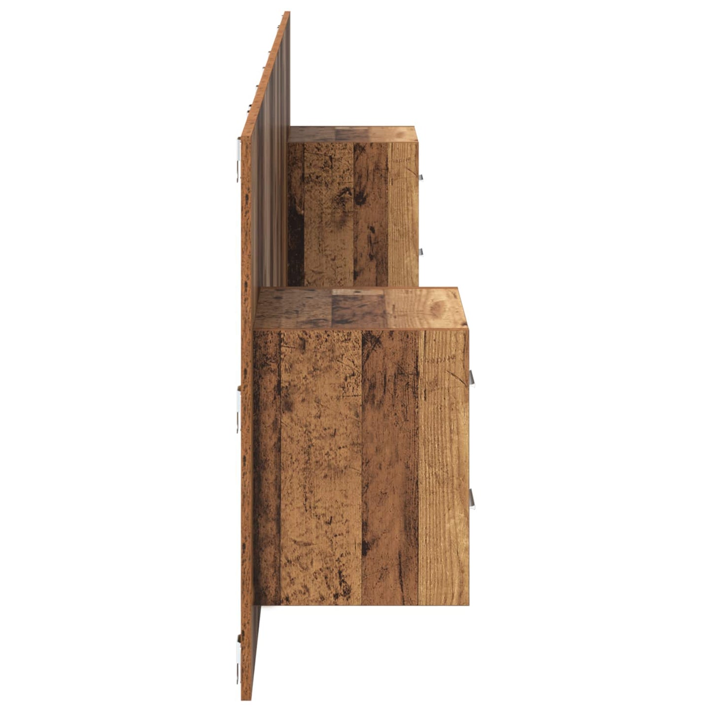 Hoofdbord Met Kast met lade 3 pcs Oud Hout Bewerkt hout is nu te koop bij PeponiXL, paradijselijk wonen!