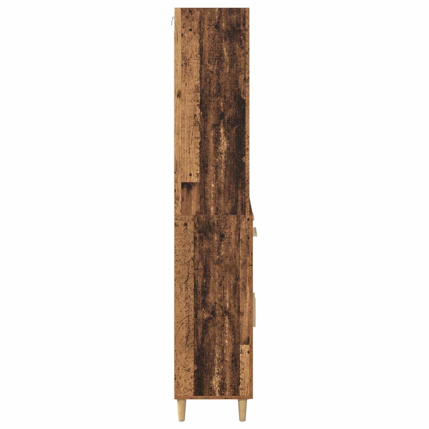 Hoge kast met lade Oud Hout 69,5 x 32,5 x 180 cm Bewerkt hout is nu te koop bij PeponiXL, paradijselijk wonen!