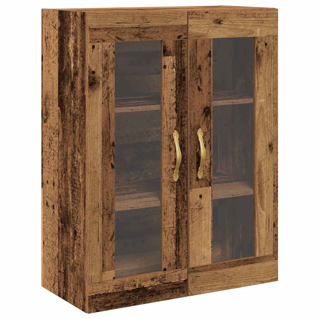 Hoge kast 2 pcs Oudhout Bewerkt hout is nu te koop bij PeponiXL, paradijselijk wonen!