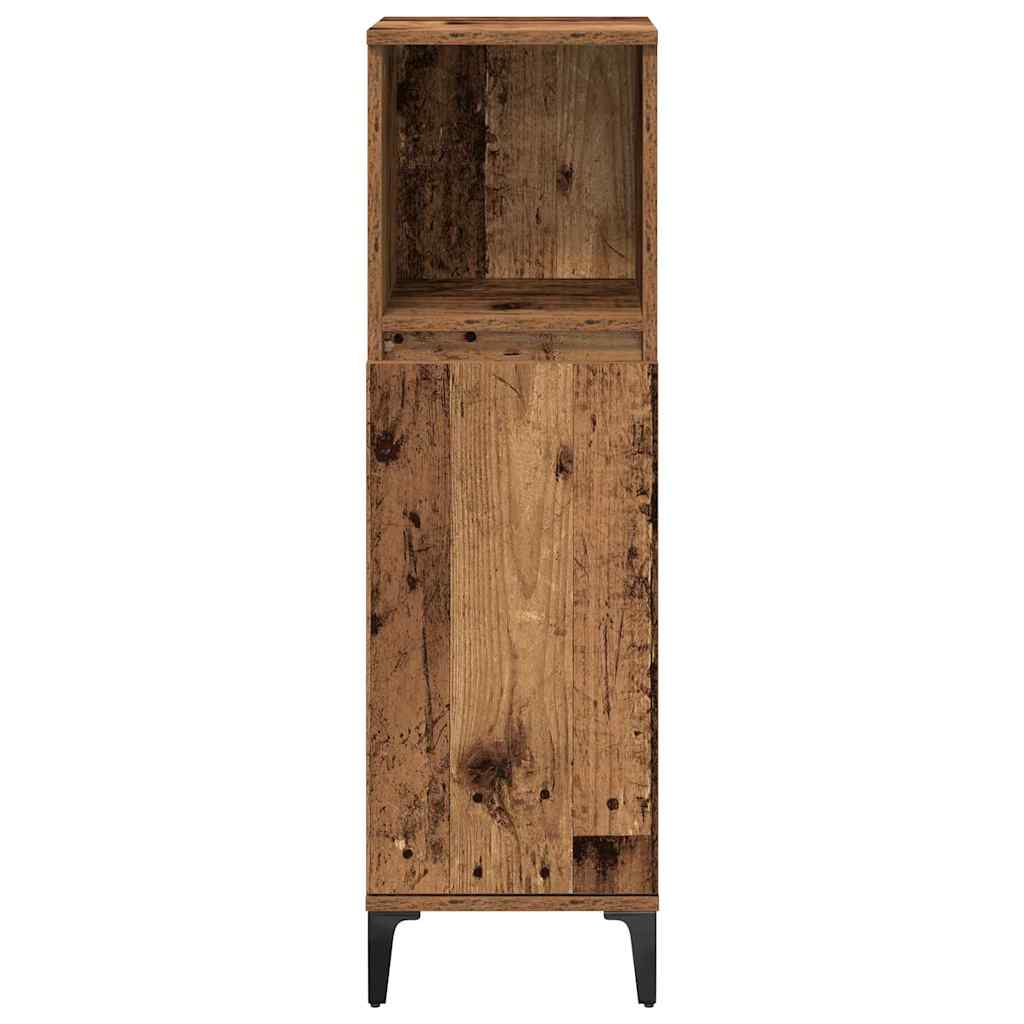 Badkamermeubelset met plank 3 pcs Oud hout Bewerkt hout is nu te koop bij PeponiXL, paradijselijk wonen!