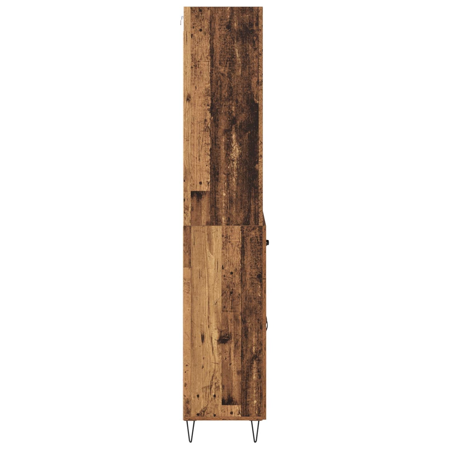 Hoge kast met lade 2 pcs Oudhout Bewerkt hout is nu te koop bij PeponiXL, paradijselijk wonen!