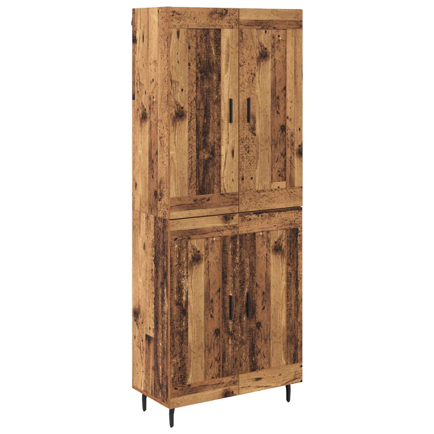 Hoge kast 2 pcs Oud Hout Bewerkt hout is nu te koop bij PeponiXL, paradijselijk wonen!