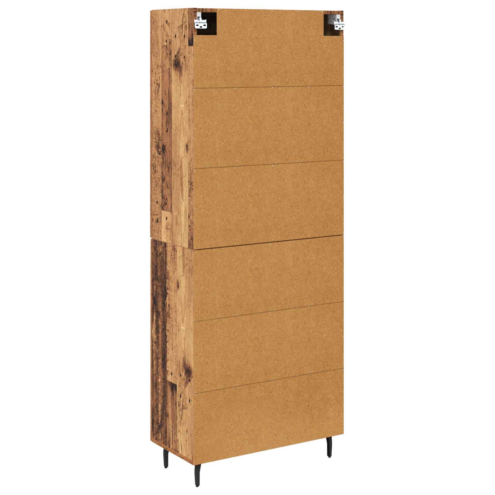Hoge kast 2 pcs Oud Hout Bewerkt hout is nu te koop bij PeponiXL, paradijselijk wonen!