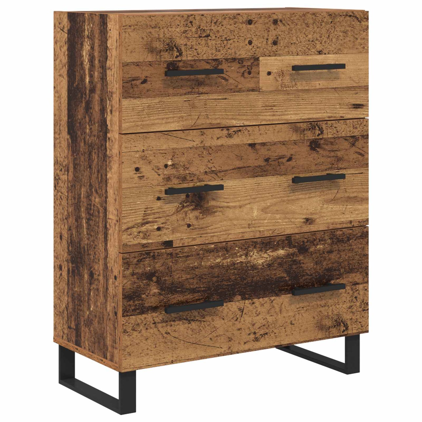 Hoge kast Oudhout 69,5 x 34 x 180 cm Bewerkt hout is nu te koop bij PeponiXL, paradijselijk wonen!
