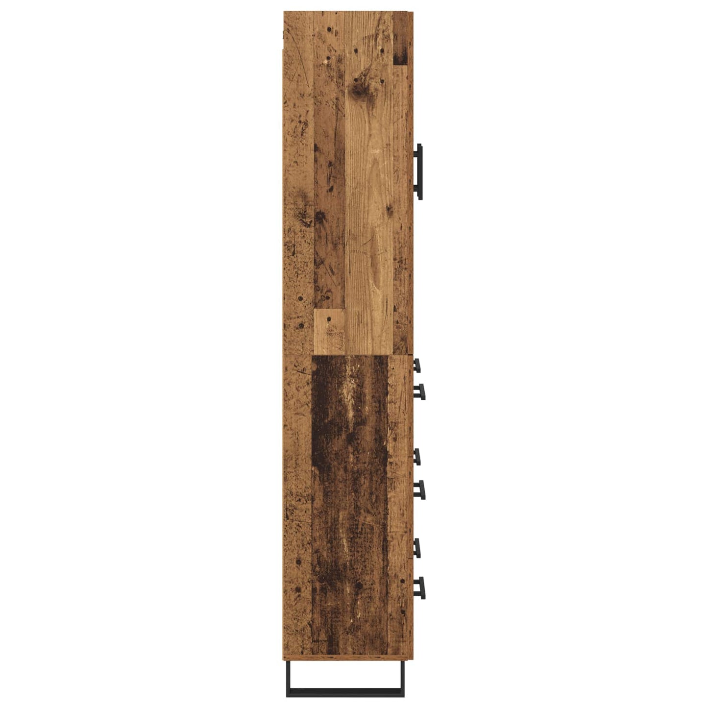 Hoge kast Oudhout 69,5 x 34 x 180 cm Bewerkt hout is nu te koop bij PeponiXL, paradijselijk wonen!