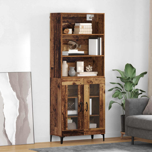 Hoge kast Oud Hout 69,5 x 34 x 180 cm Bewerkt hout is nu te koop bij PeponiXL, paradijselijk wonen!
