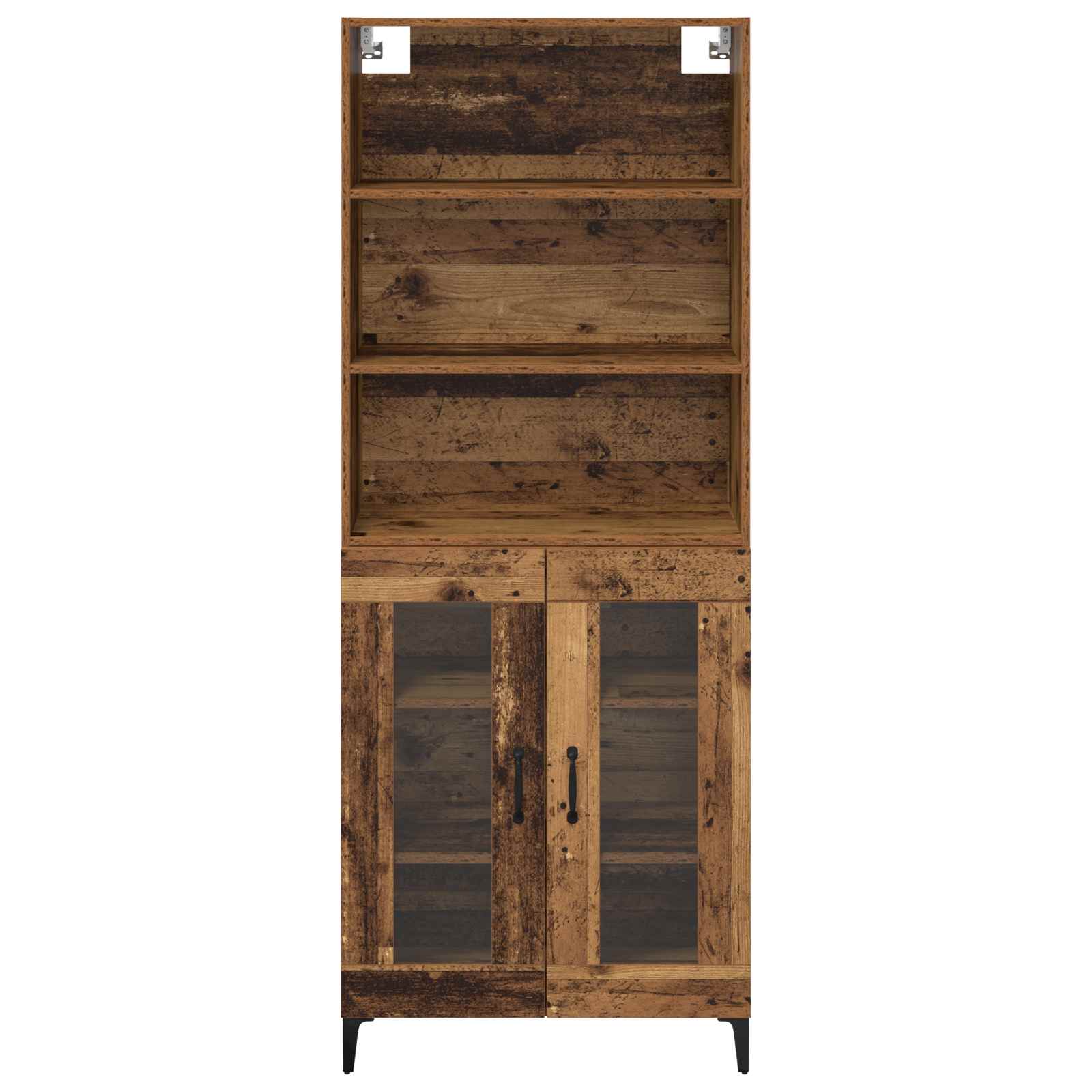 Hoge kast Oud Hout 69,5 x 34 x 180 cm Bewerkt hout is nu te koop bij PeponiXL, paradijselijk wonen!