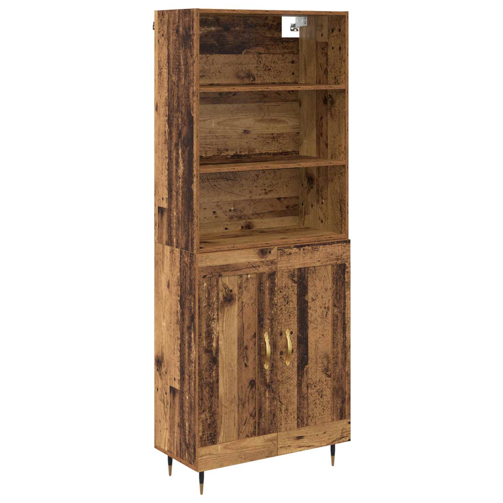 Hoge kast Oud Hout 69,5 x 34 x 180 cm Bewerkt hout is nu te koop bij PeponiXL, paradijselijk wonen!