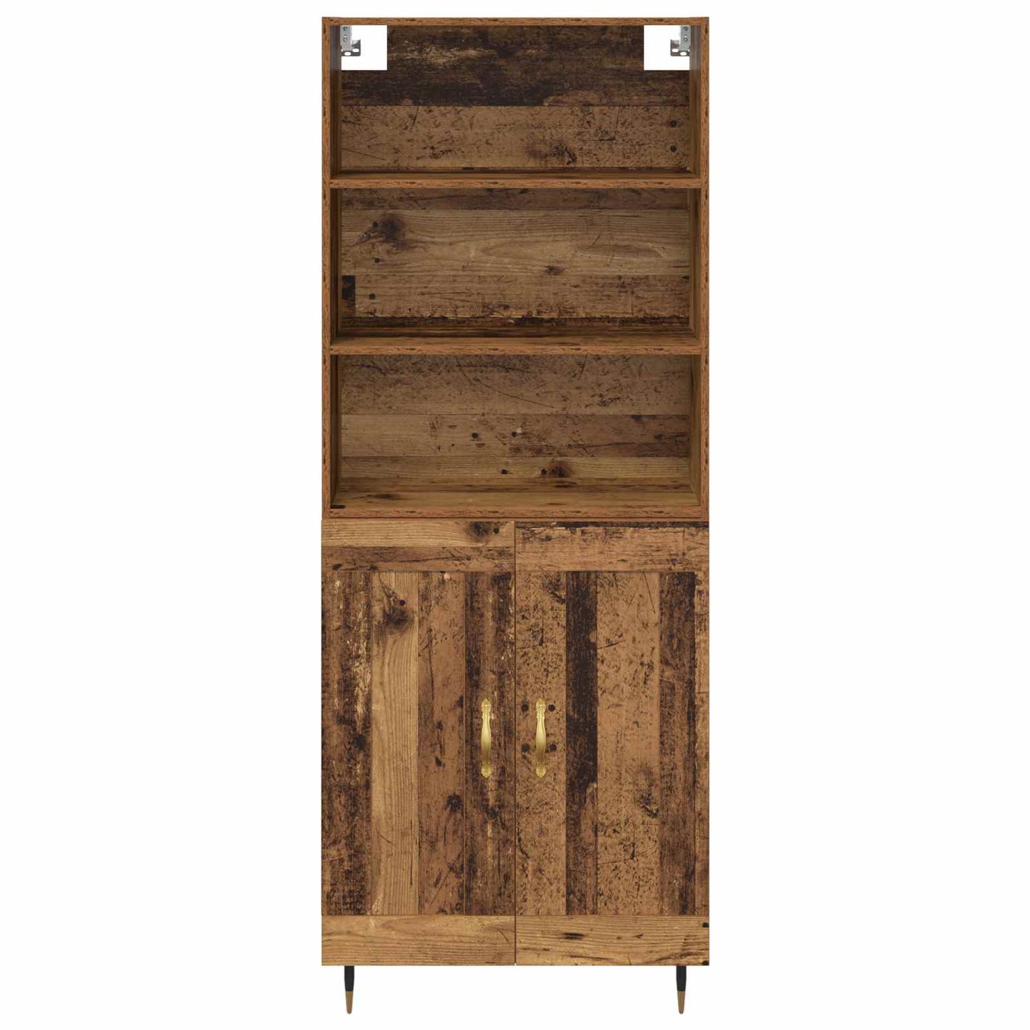 Hoge kast Oud Hout 69,5 x 34 x 180 cm Bewerkt hout is nu te koop bij PeponiXL, paradijselijk wonen!