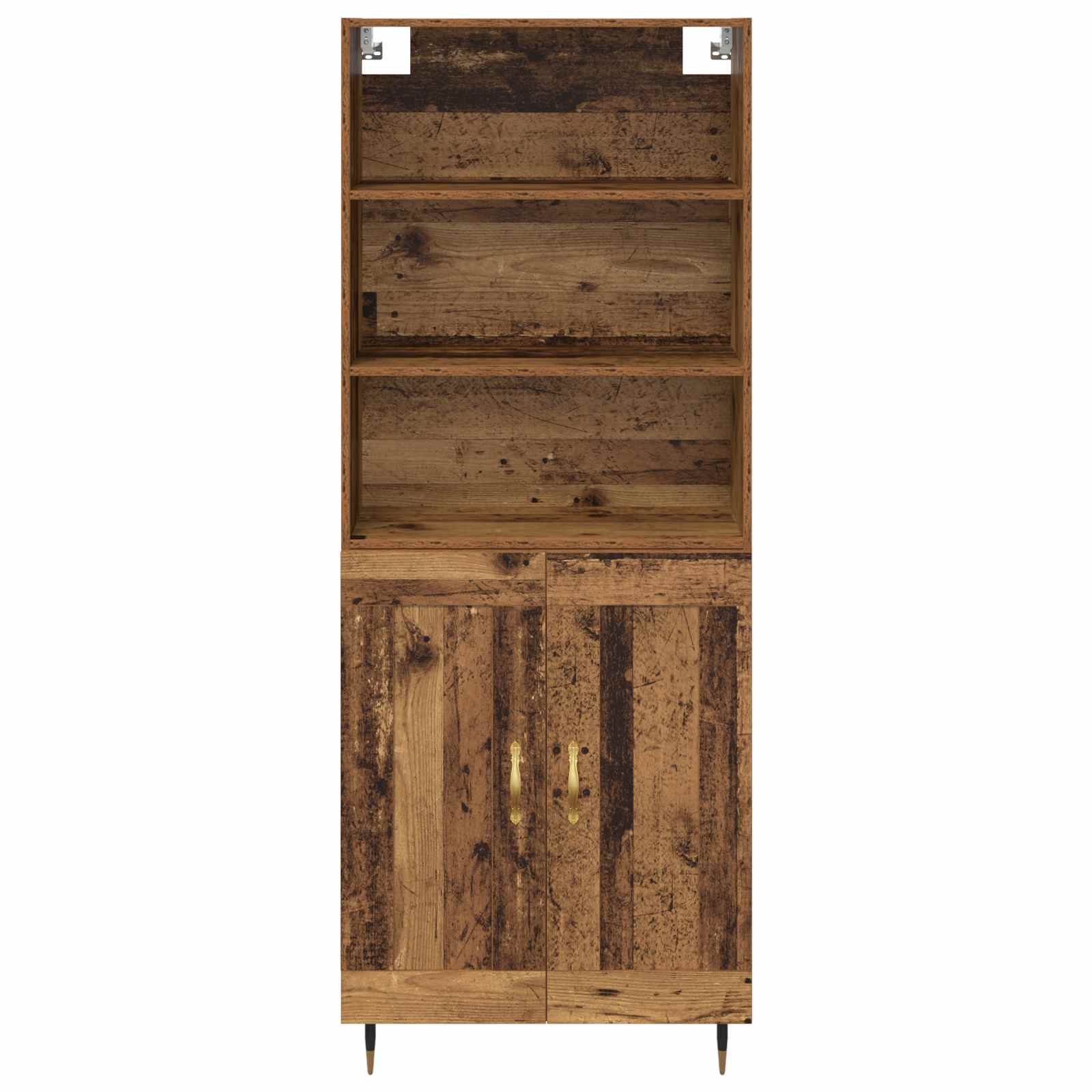 Hoge kast Oud Hout 69,5 x 34 x 180 cm Bewerkt hout is nu te koop bij PeponiXL, paradijselijk wonen!