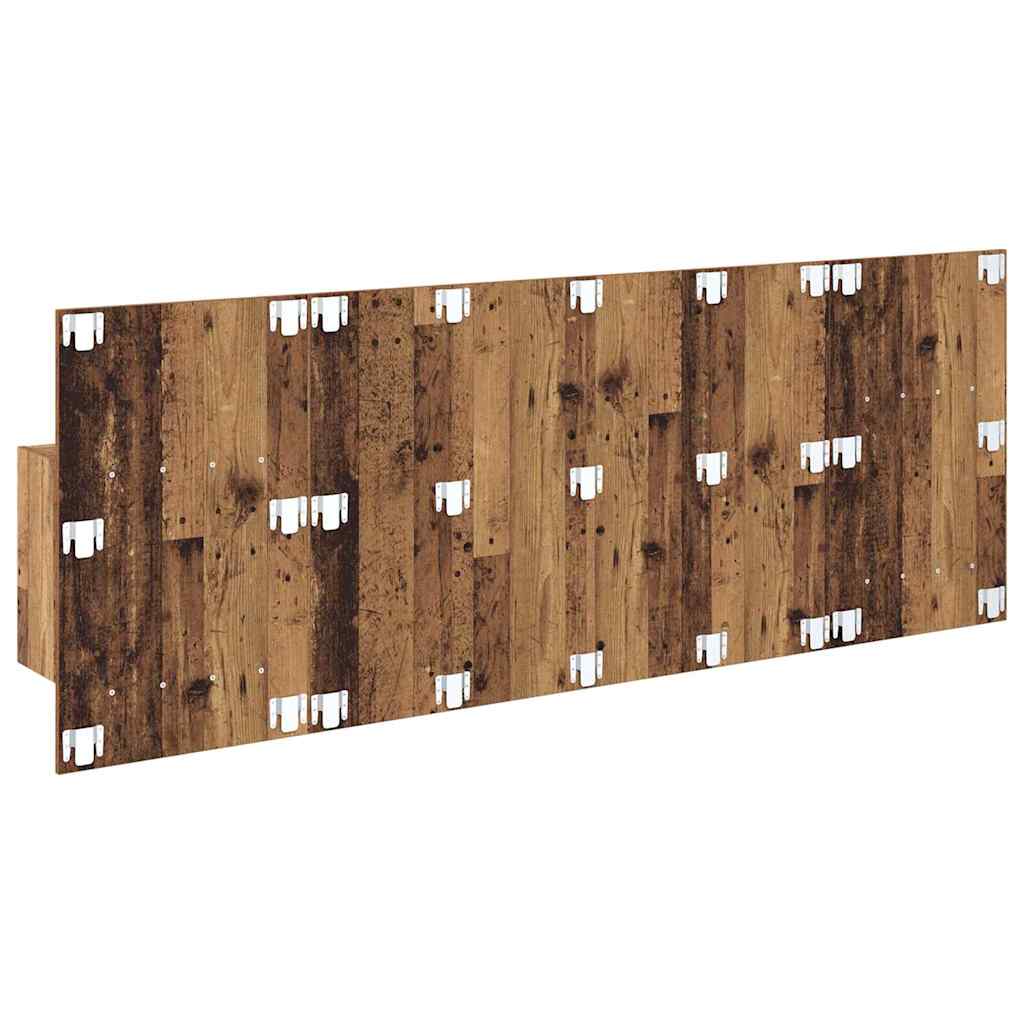 Hoofdbord Met Kast met lade 3 pcs Oud Hout Bewerkt hout is nu te koop bij PeponiXL, paradijselijk wonen!
