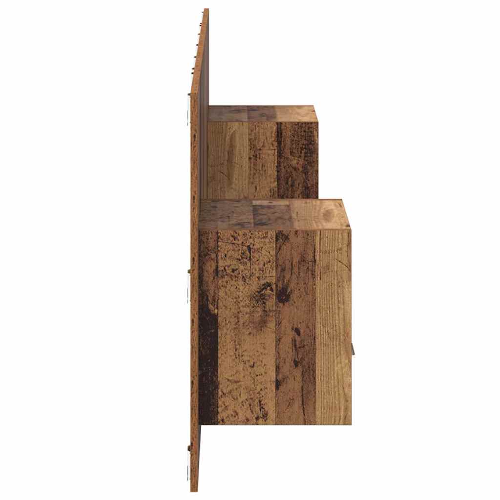 Hoofdbord Met Kast met lade 3 pcs Oud Hout Bewerkt hout is nu te koop bij PeponiXL, paradijselijk wonen!