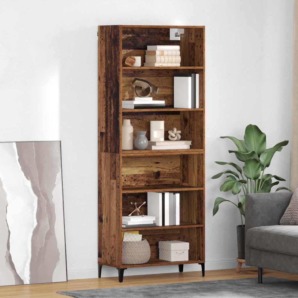 Hoge kast Oud Hout 69,5 x 34 x 180 cm Bewerkt hout is nu te koop bij PeponiXL, paradijselijk wonen!