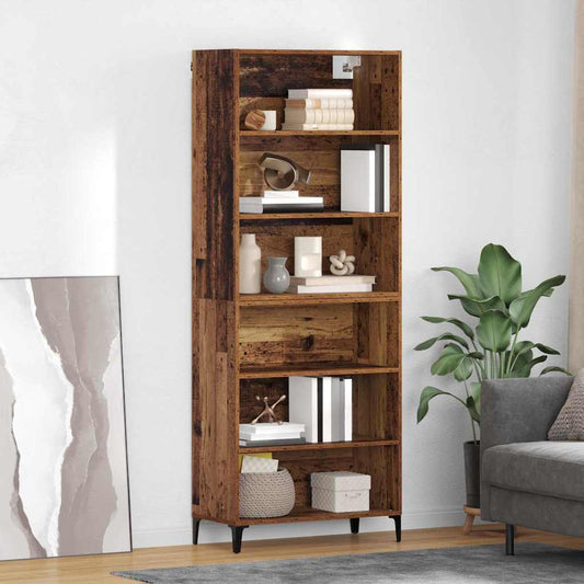 Hoge kast Oud Hout 69,5 x 34 x 180 cm Bewerkt hout is nu te koop bij PeponiXL, paradijselijk wonen!