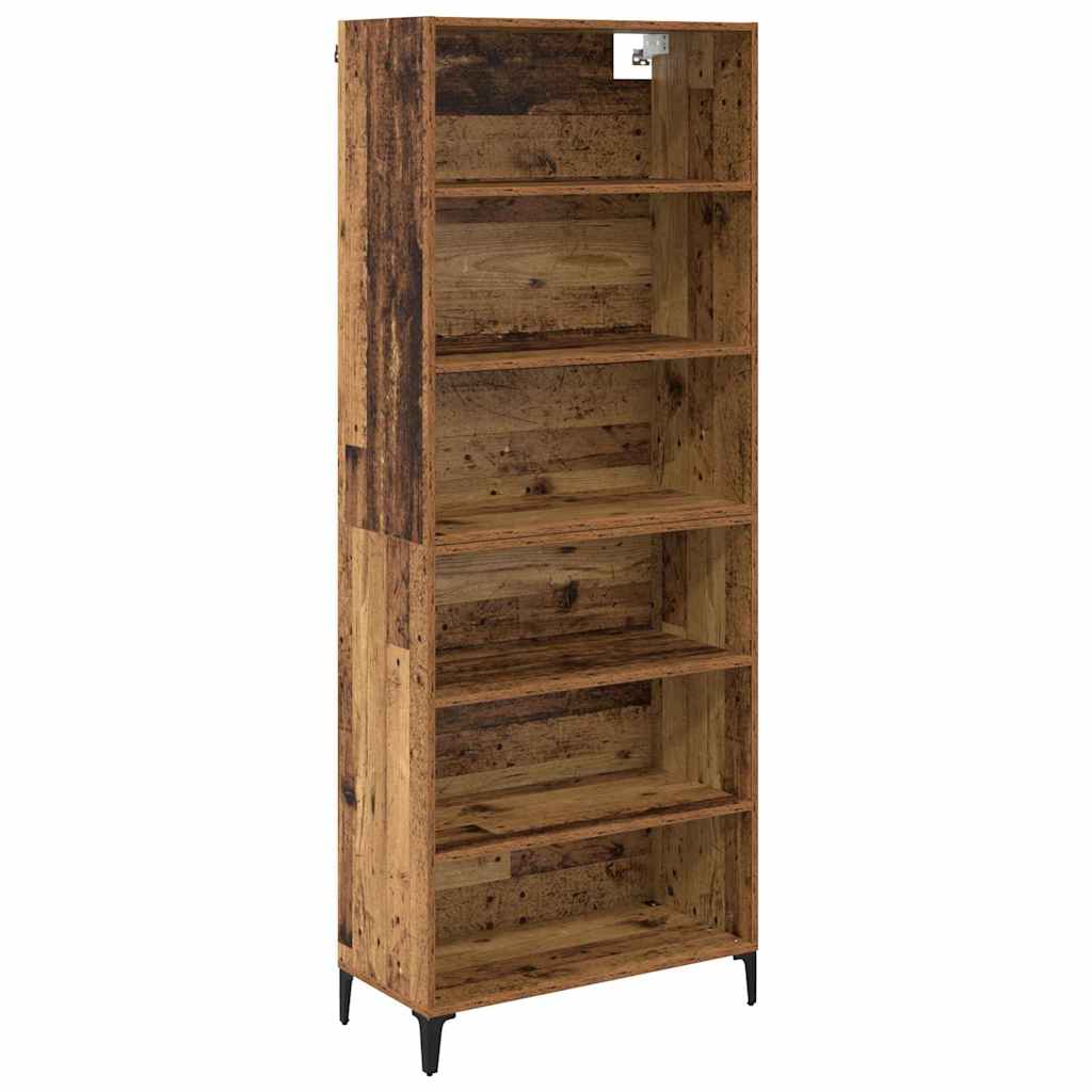 Hoge kast Oud Hout 69,5 x 34 x 180 cm Bewerkt hout is nu te koop bij PeponiXL, paradijselijk wonen!