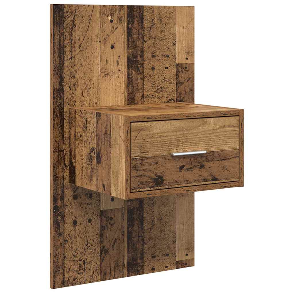 Hoofdbord Met Kast met lade 3 pcs Oud Hout Bewerkt hout is nu te koop bij PeponiXL, paradijselijk wonen!