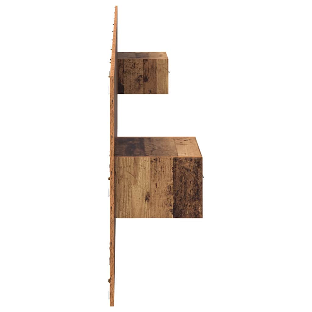 Hoofdbord Met Kast met lade 3 pcs Oud Hout Bewerkt hout is nu te koop bij PeponiXL, paradijselijk wonen!