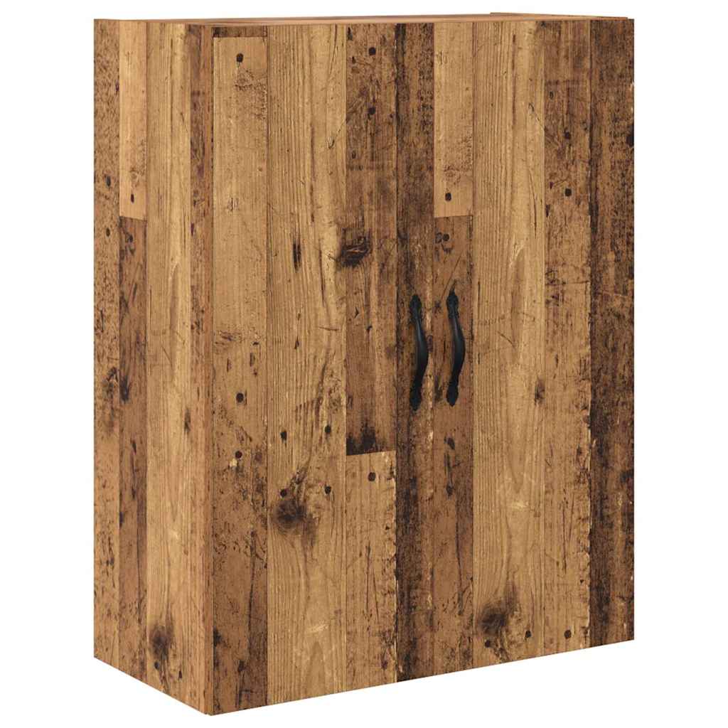 Hoge kast met lade 2 pcs Oudhout Geëngineerd hout en glas is nu te koop bij PeponiXL, paradijselijk wonen!