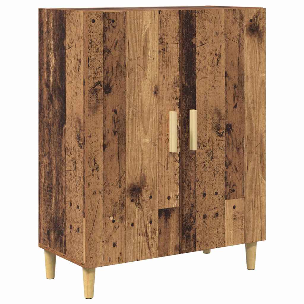 Hoge kast Oud Hout 69,5 x 34 x 180 cm Geengineerd Hout en Glas is nu te koop bij PeponiXL, paradijselijk wonen!