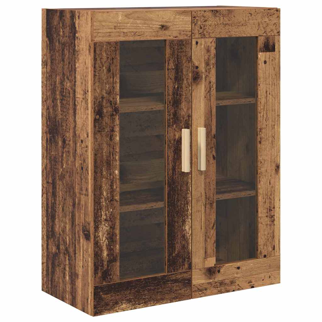 Hoge kast Oud Hout 69,5 x 34 x 180 cm Geengineerd Hout en Glas is nu te koop bij PeponiXL, paradijselijk wonen!