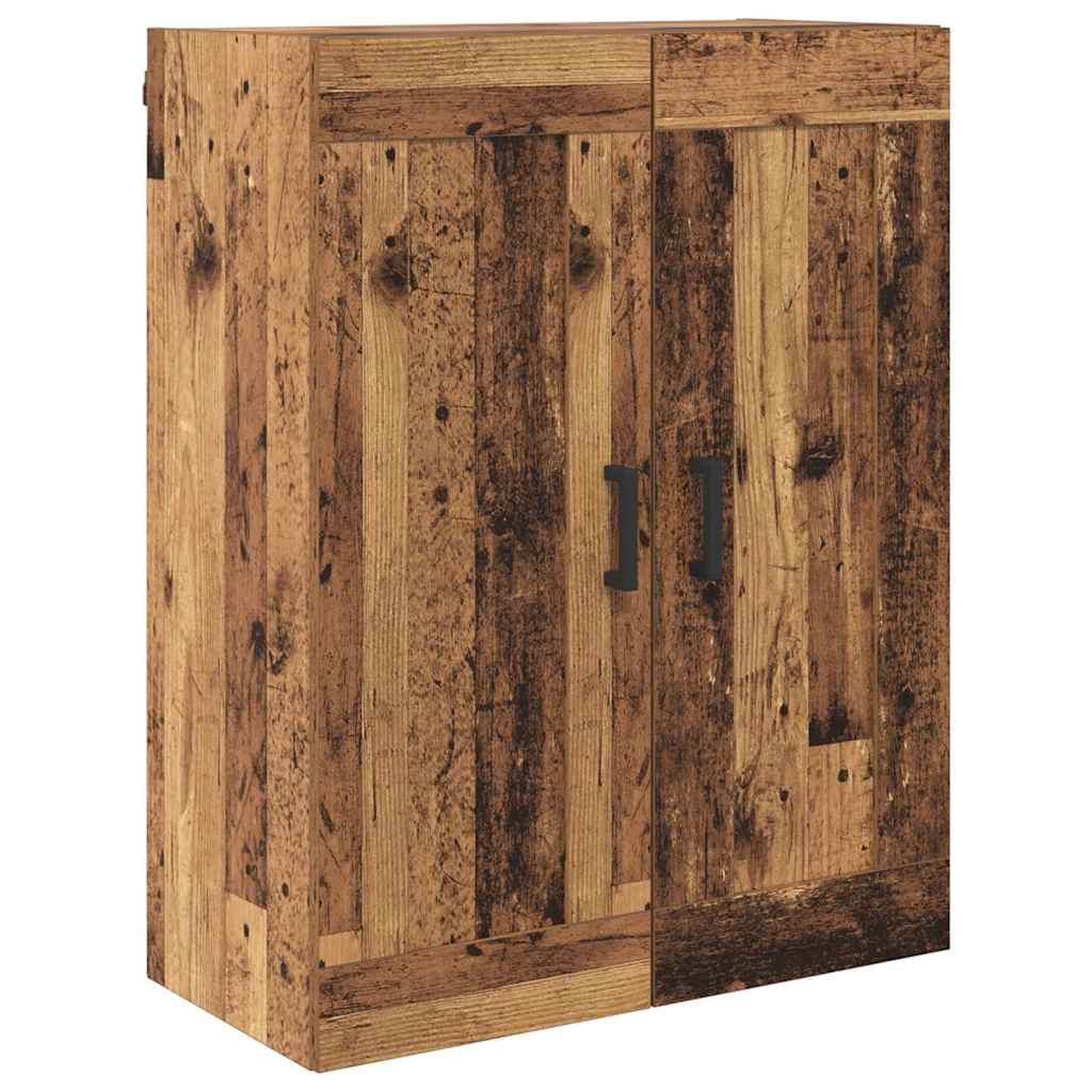 Hoge kast met lade 2 pcs Oud Hout Bewerkt hout is nu te koop bij PeponiXL, paradijselijk wonen!