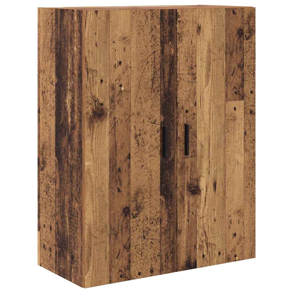 Hoge kast met lade 2 pcs Oud Hout Geengineerd Hout en Glas is nu te koop bij PeponiXL, paradijselijk wonen!