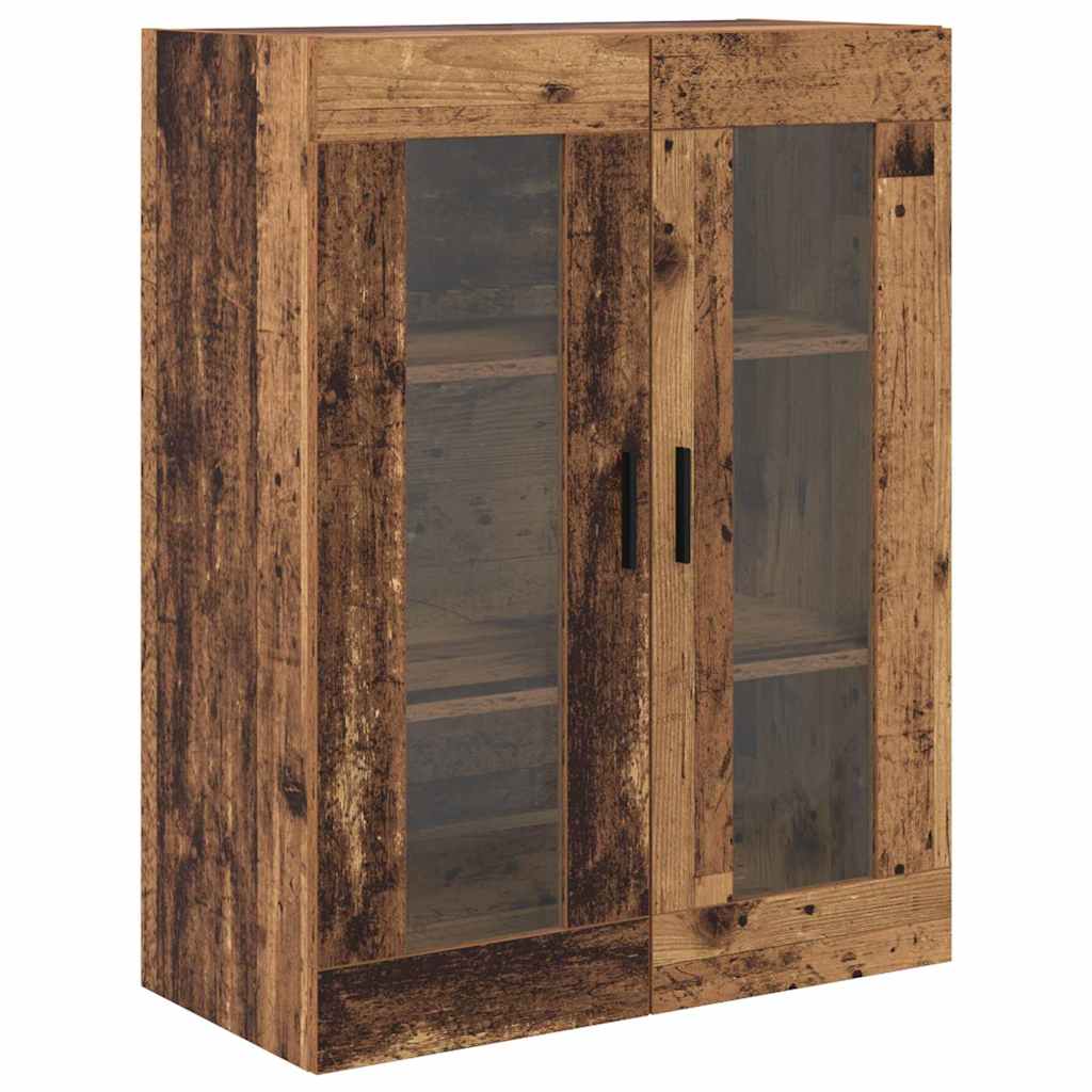 Hoge kast met lade 2 pcs Oud Hout Bewerkt hout is nu te koop bij PeponiXL, paradijselijk wonen!