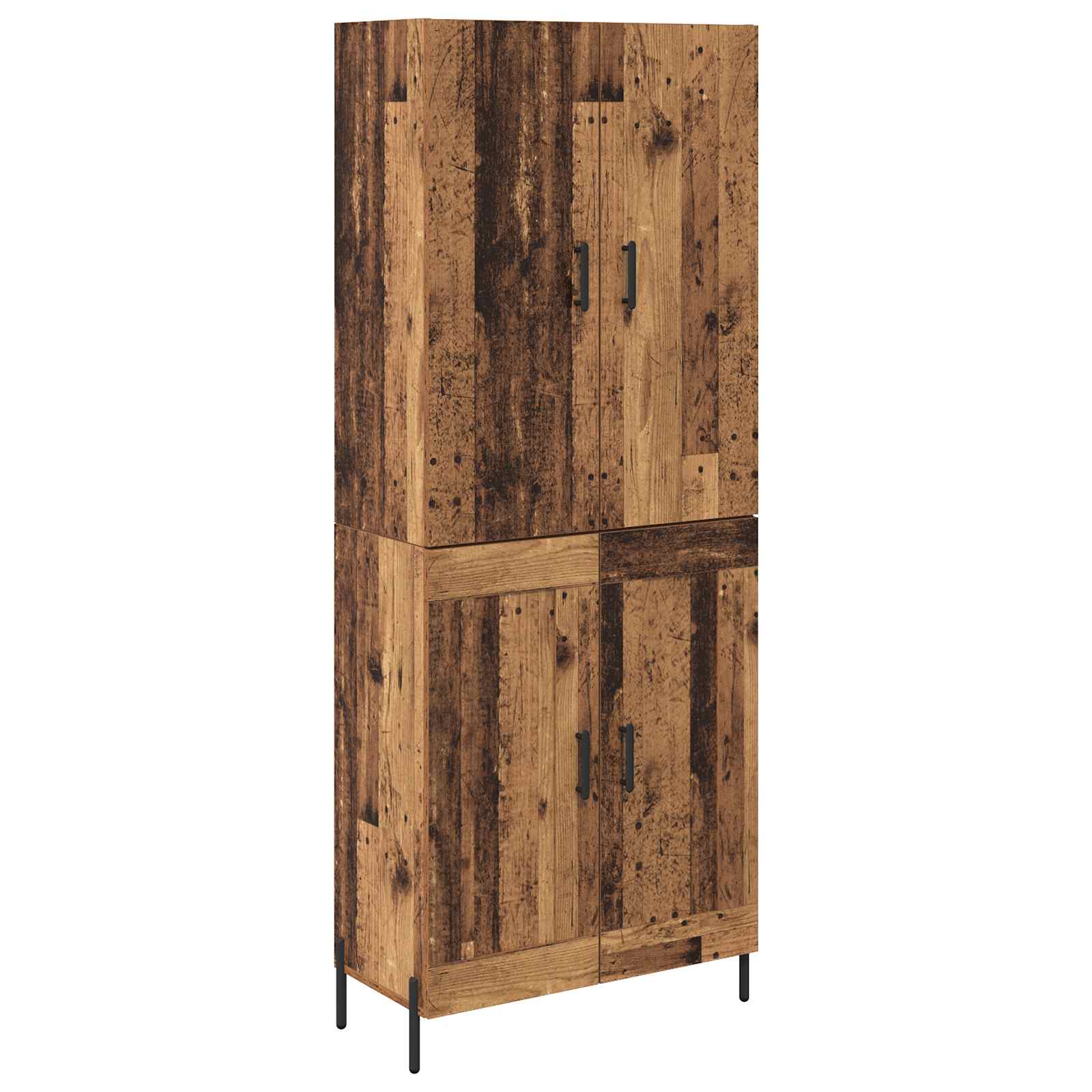 Highboard Oud Hout 69,5 x 34 x 180 cm Bewerkt hout is nu te koop bij PeponiXL, paradijselijk wonen!