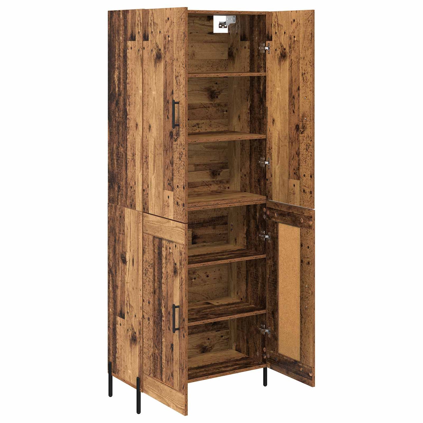 Highboard Oud Hout 69,5 x 34 x 180 cm Bewerkt hout is nu te koop bij PeponiXL, paradijselijk wonen!
