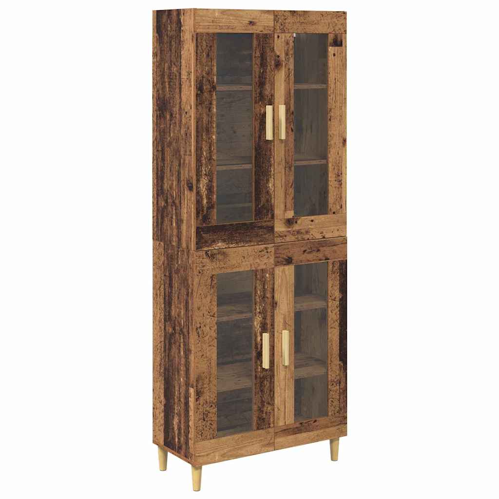 Hoge kast Oud Hout 69,5 x 34 x 180 cm Bewerkt hout is nu te koop bij PeponiXL, paradijselijk wonen!