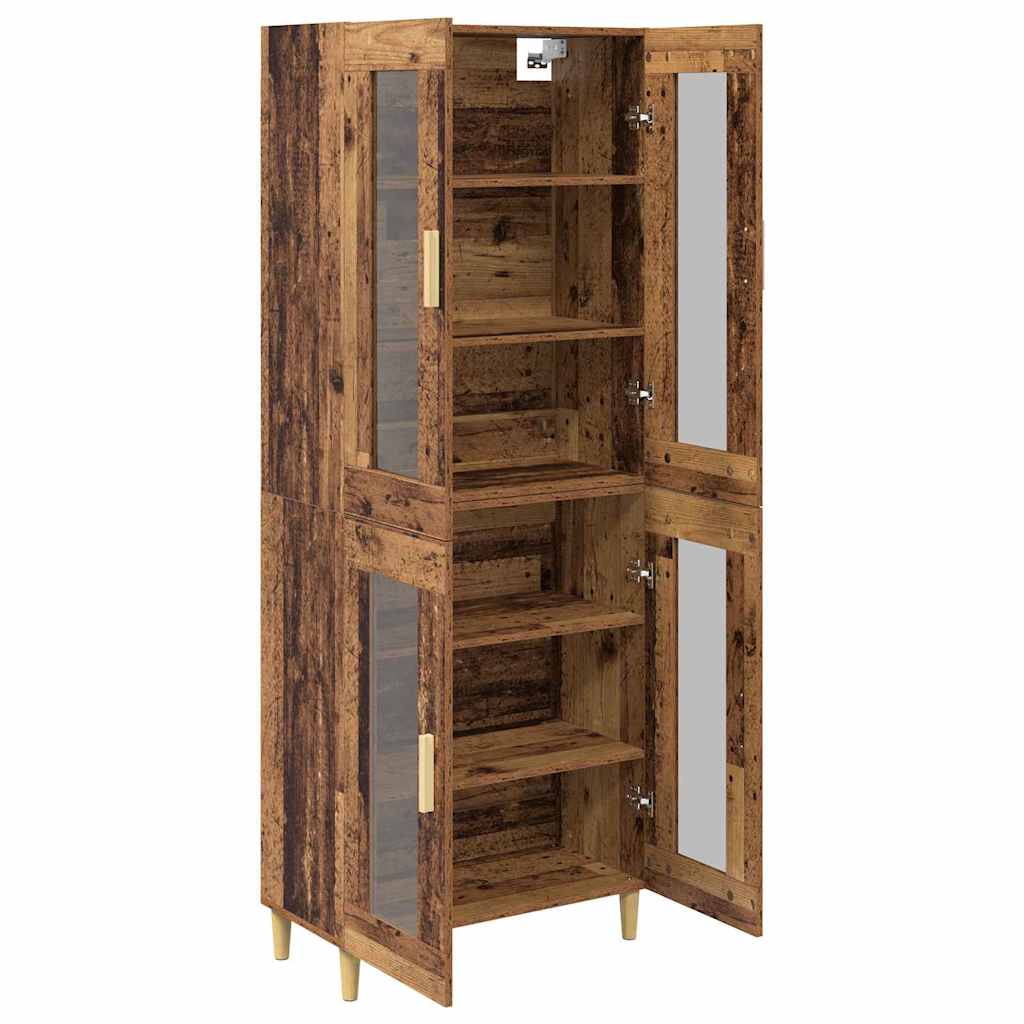 Hoge kast Oud Hout 69,5 x 34 x 180 cm Bewerkt hout is nu te koop bij PeponiXL, paradijselijk wonen!