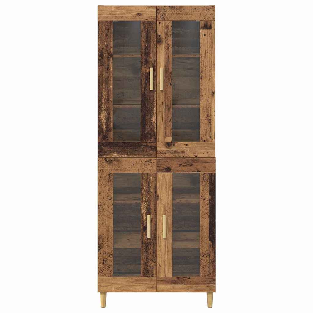 Hoge kast Oud Hout 69,5 x 34 x 180 cm Bewerkt hout is nu te koop bij PeponiXL, paradijselijk wonen!