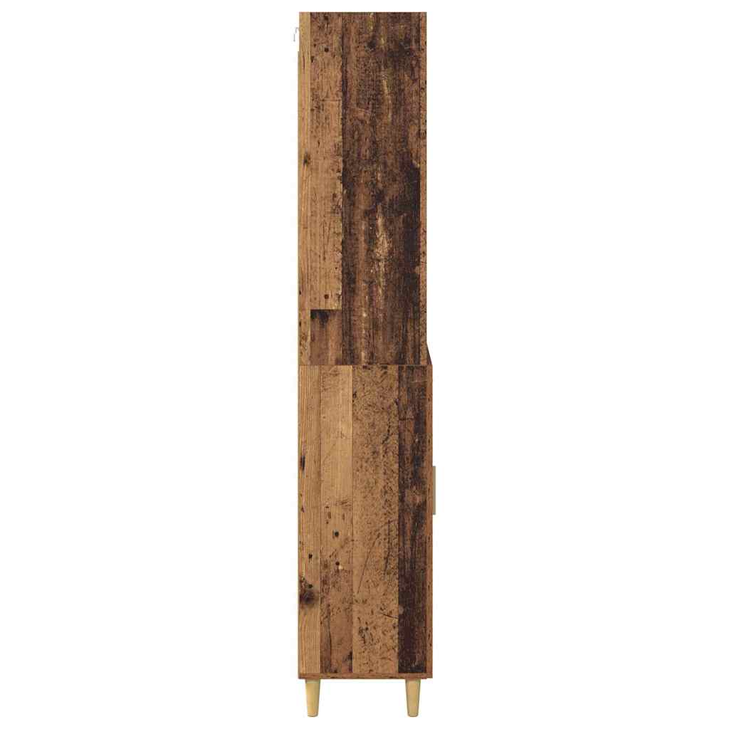 Hoge kast met lade Oud Hout 69,5 x 34 x 180 cm Bewerkt hout is nu te koop bij PeponiXL, paradijselijk wonen!