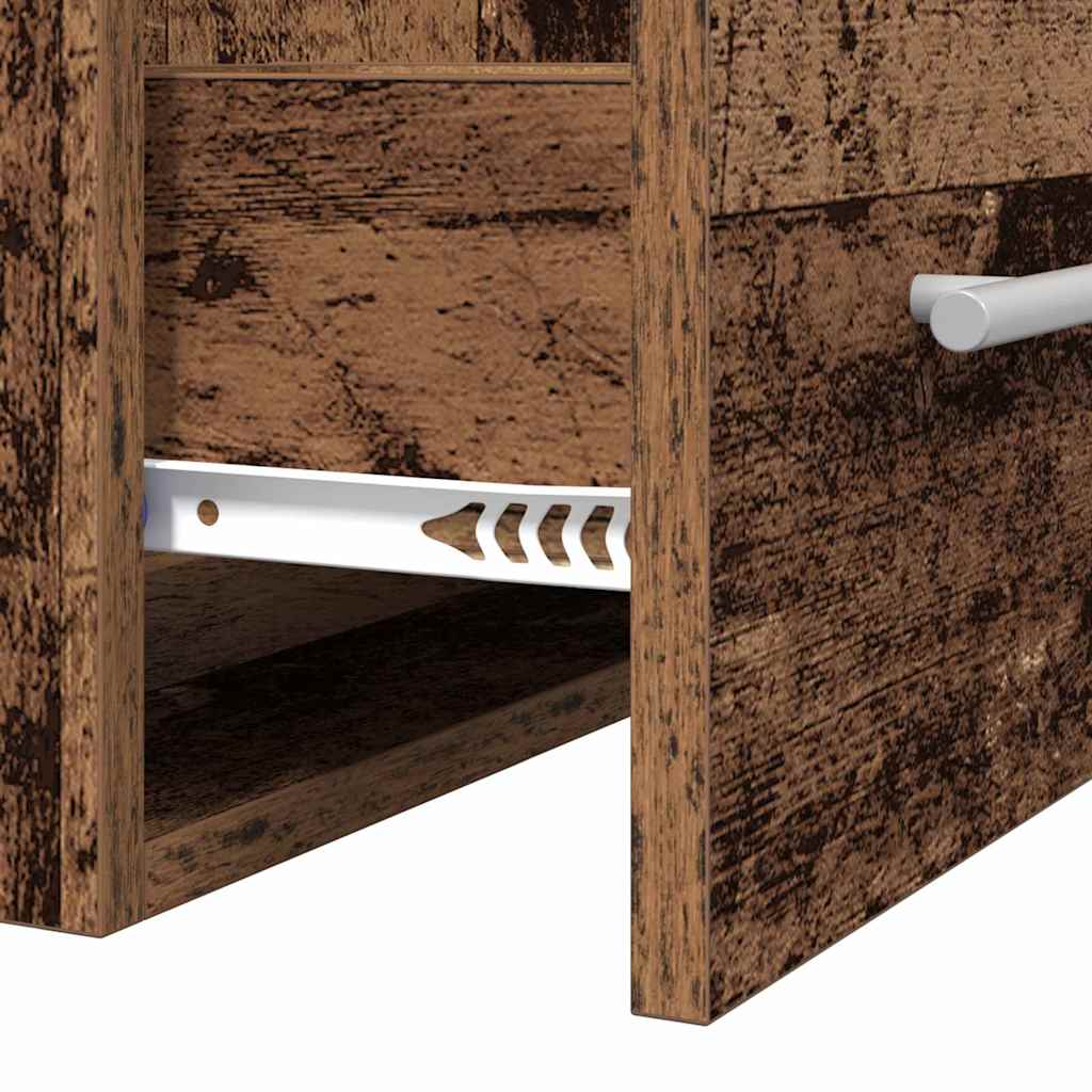 Badkamertenk te kast met lade Oud Hout 41 x 38,5 x 48 cm is nu te koop bij PeponiXL, paradijselijk wonen!