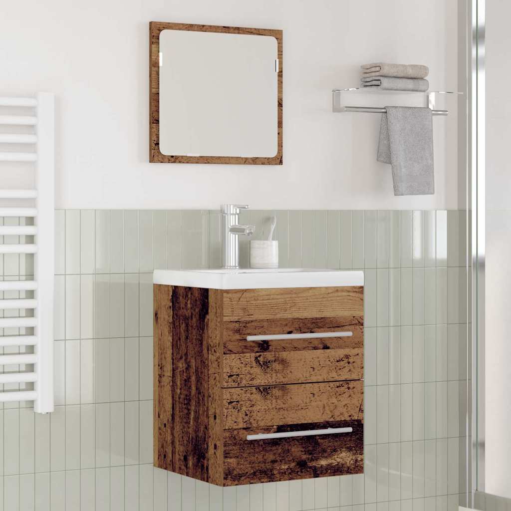 Badkamertenk te kast met lade Oud Hout 41 x 38,5 x 48 cm is nu te koop bij PeponiXL, paradijselijk wonen!