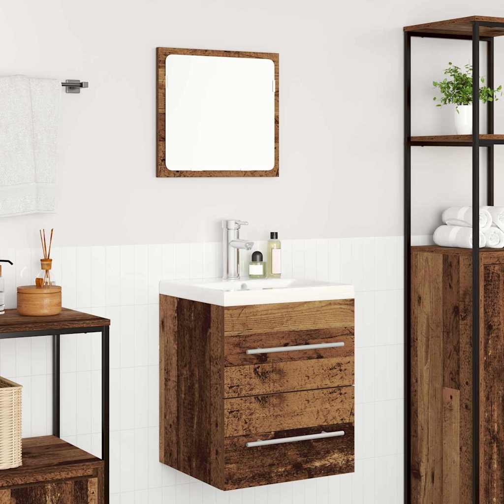 Badkamertenk te kast met lade Oud Hout 41 x 38,5 x 48 cm is nu te koop bij PeponiXL, paradijselijk wonen!
