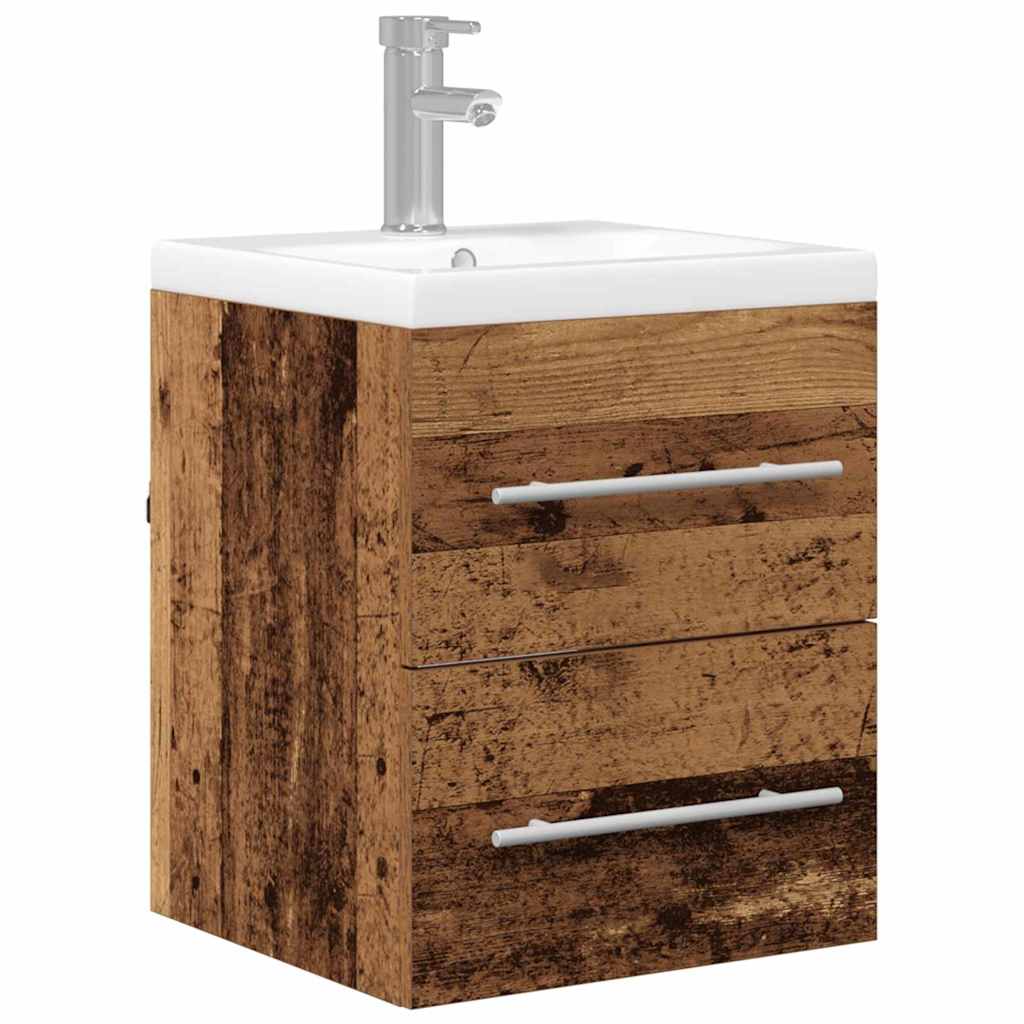 Badkamertenk te kast met lade Oud Hout 41 x 38,5 x 48 cm is nu te koop bij PeponiXL, paradijselijk wonen!
