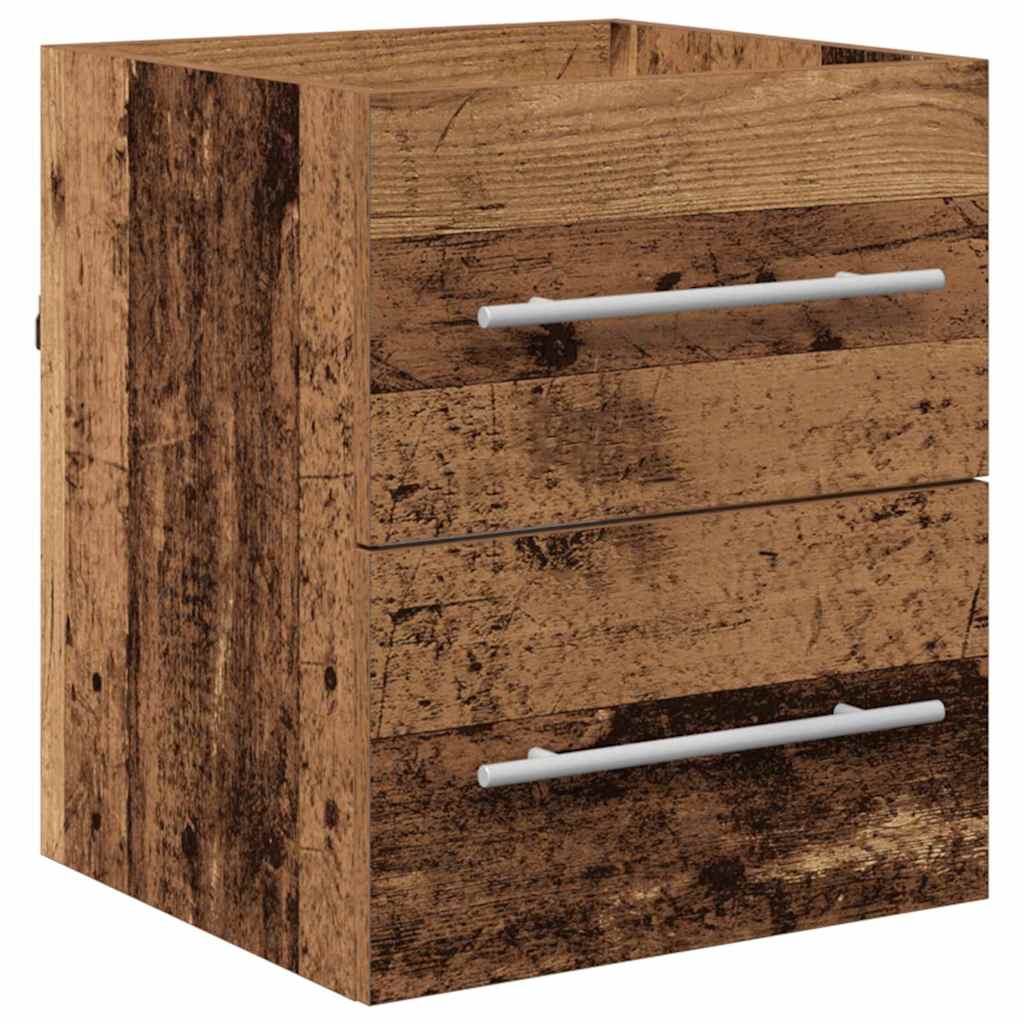 Badkamertenk te kast met lade Oud Hout 41 x 38,5 x 48 cm is nu te koop bij PeponiXL, paradijselijk wonen!