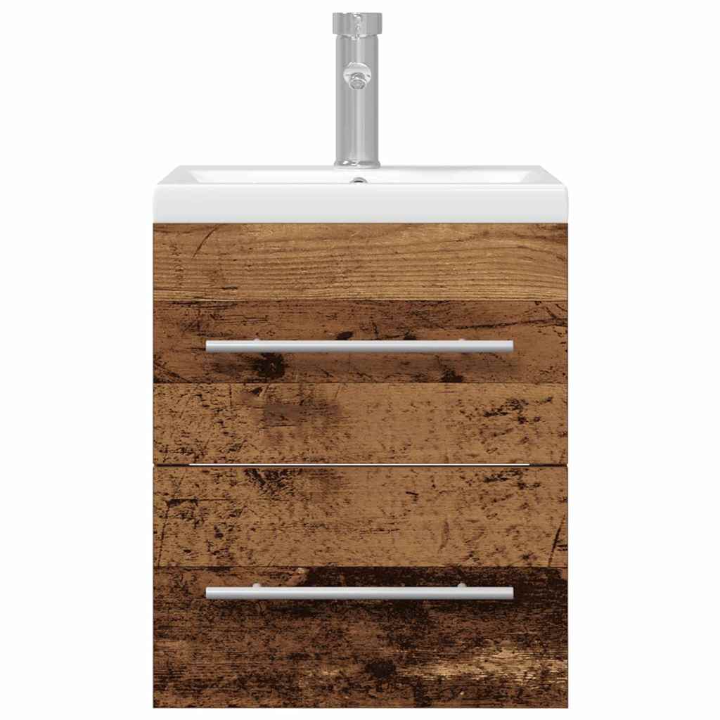 Badkamertenk te kast met lade Oud Hout 41 x 38,5 x 48 cm is nu te koop bij PeponiXL, paradijselijk wonen!