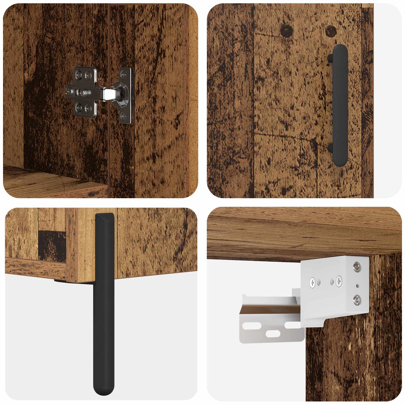 Highboard Oud Hout 69,5 x 34 x 180 cm Bewerkt hout is nu te koop bij PeponiXL, paradijselijk wonen!