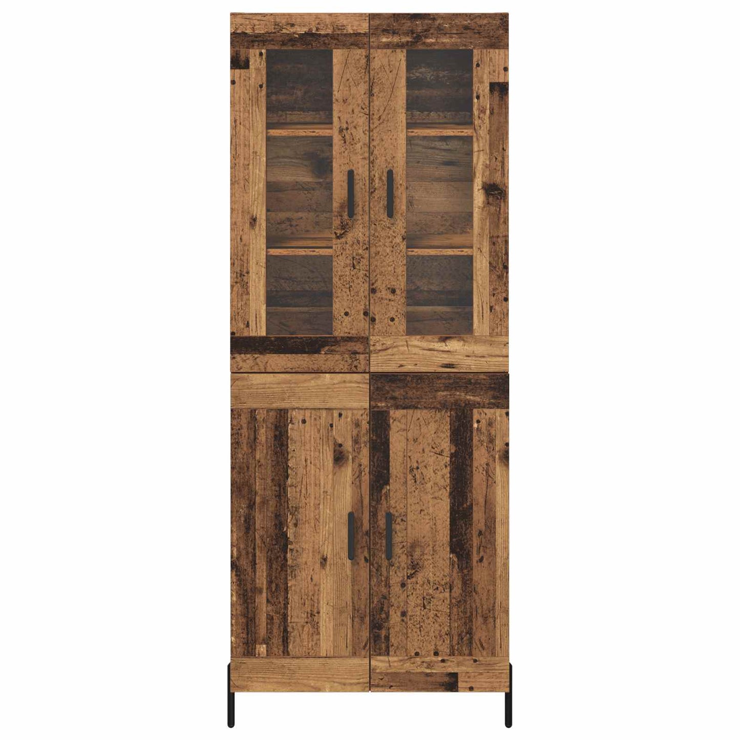 Highboard Oud Hout 69,5 x 34 x 180 cm Bewerkt hout is nu te koop bij PeponiXL, paradijselijk wonen!