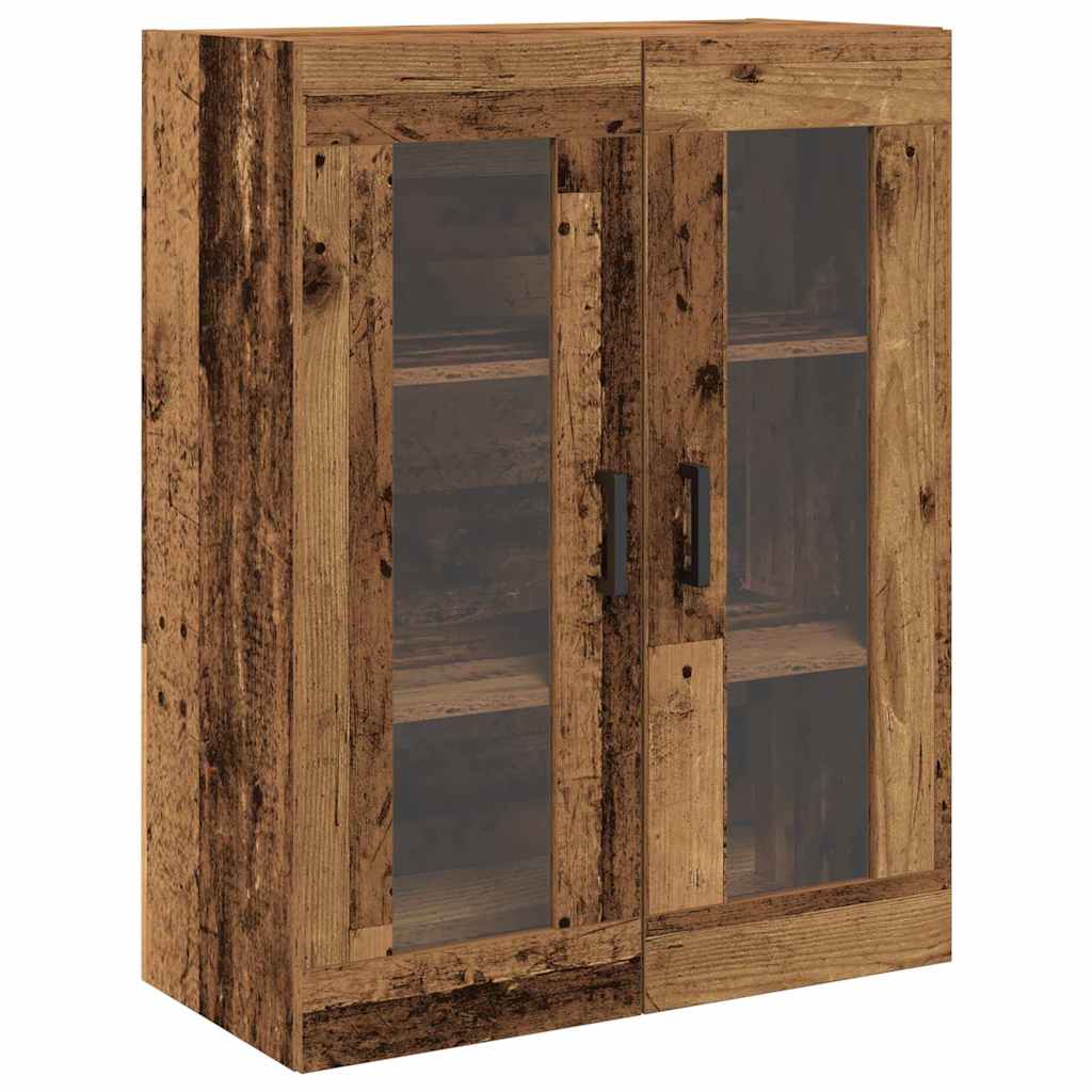 Hoge kast met lade 2 pcs Oudhout Bewerkt hout is nu te koop bij PeponiXL, paradijselijk wonen!