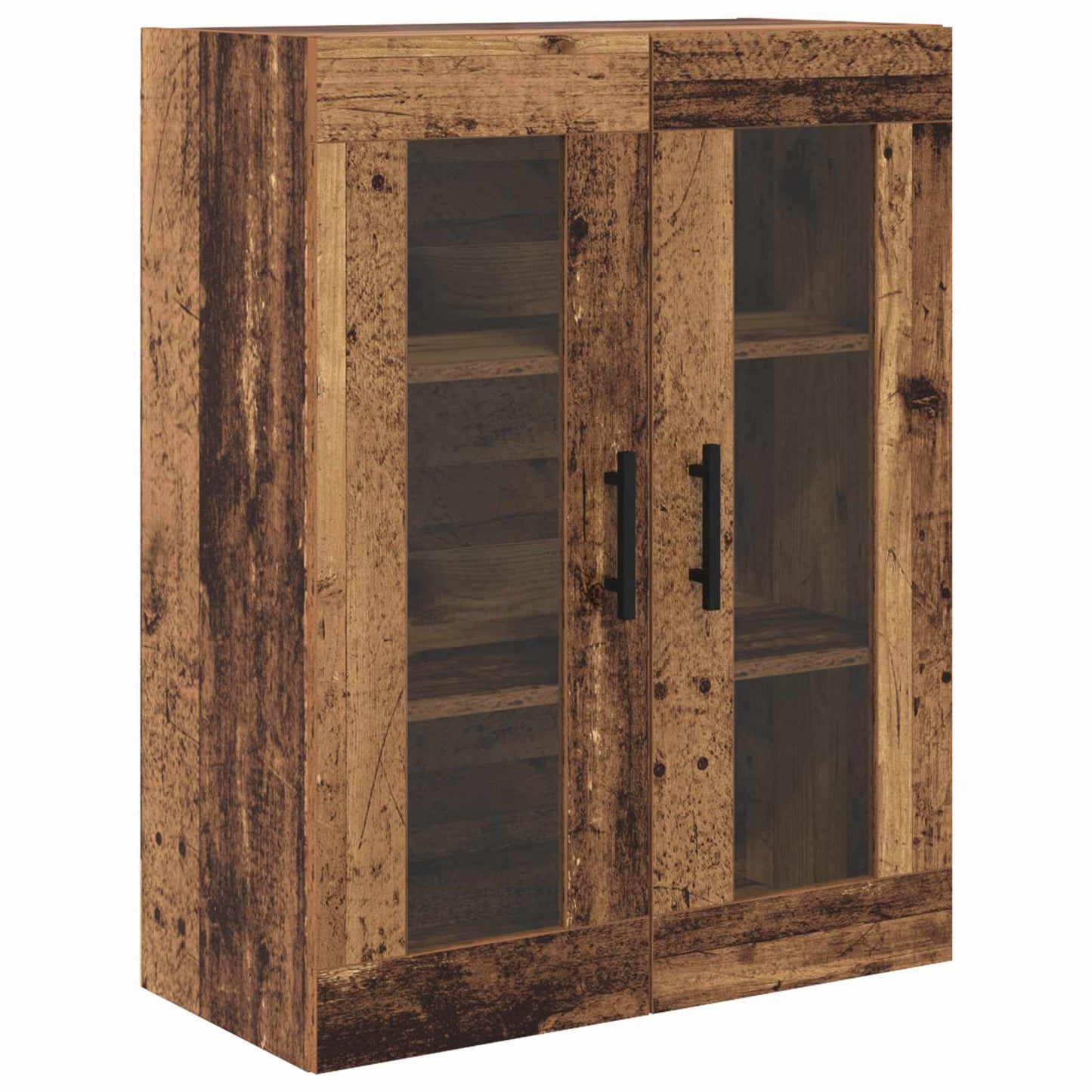 Hoge kast met lade 2 pcs Oud Hout Bewerkt hout is nu te koop bij PeponiXL, paradijselijk wonen!