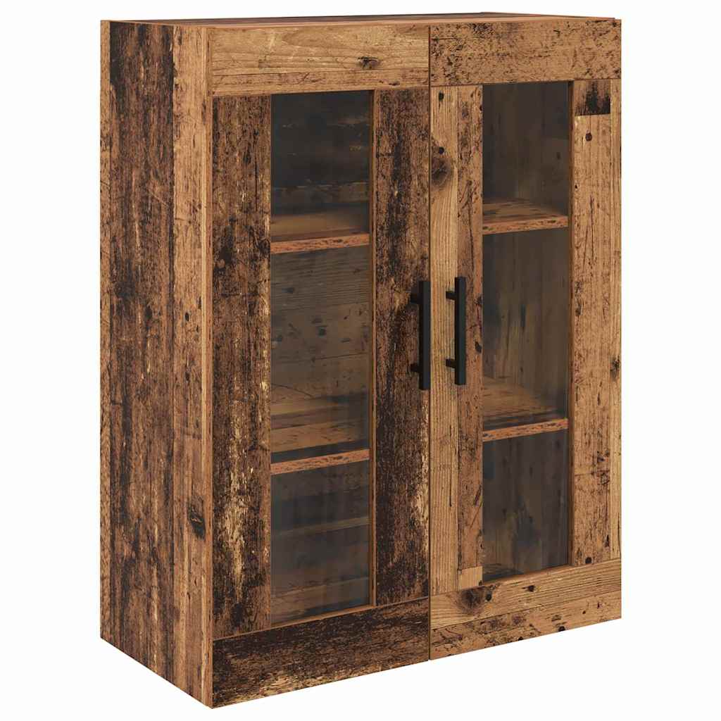 Hoge kast met lade 2 pcs Oud Hout Bewerkt hout is nu te koop bij PeponiXL, paradijselijk wonen!