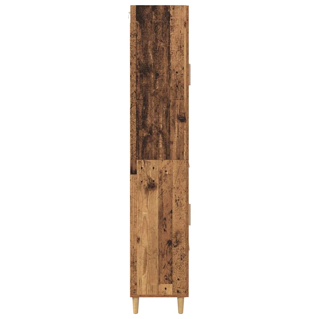 Hoge kast met lade Oud Hout 69,5 x 34 x 180 cm Bewerkt hout is nu te koop bij PeponiXL, paradijselijk wonen!