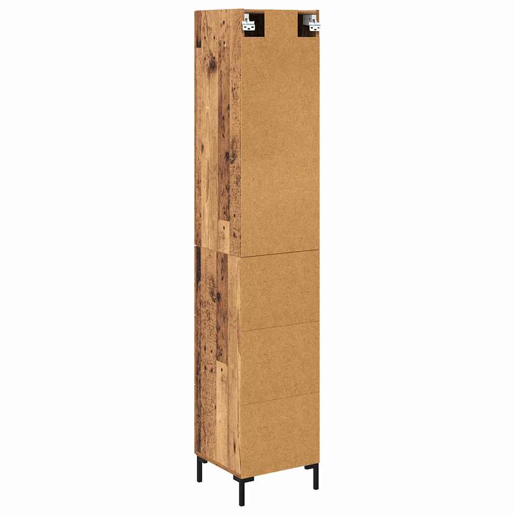 Hoge kast met lade Oud Hout 69,5 x 34 x 180 cm Bewerkt hout is nu te koop bij PeponiXL, paradijselijk wonen!