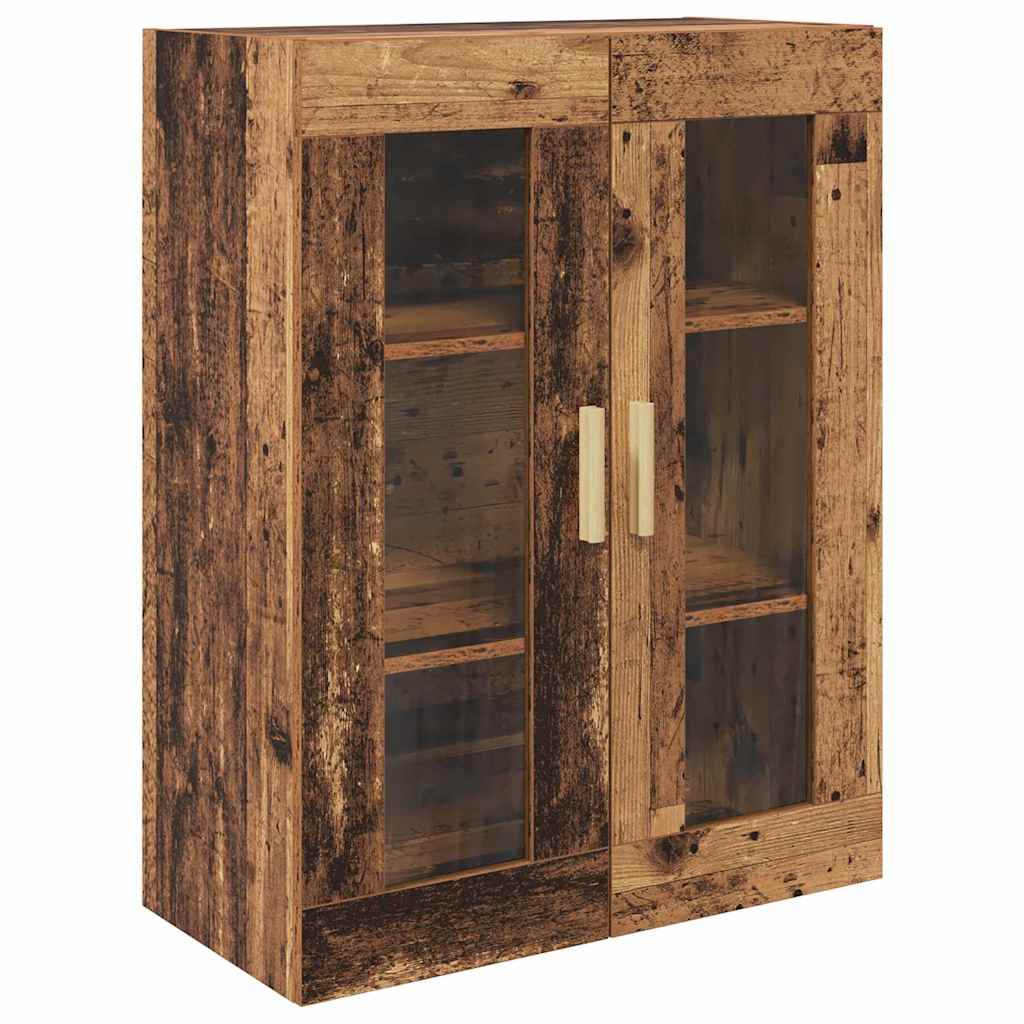 Hoge kast Oud Hout 69,5 x 34 x 180 cm Geengineerd Hout en Glas is nu te koop bij PeponiXL, paradijselijk wonen!