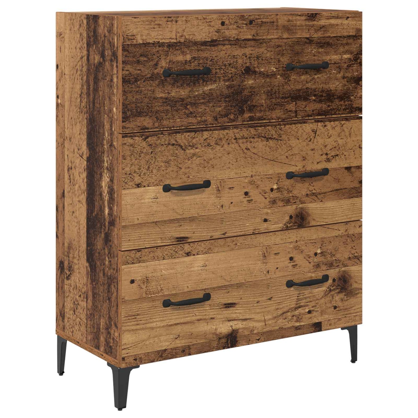 Highboard met lade Oud Hout 69,5 x 34 x 180 cm Bewerkt hout is nu te koop bij PeponiXL, paradijselijk wonen!